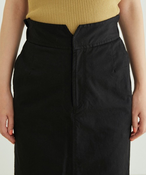 SALON adam et rope'（サロン アダム エ ロペ）の「【洗える】ストレッチフロントスリットタイトスカート（スカート・レディース・ブラック/キャメル/カーキ・M/S）」の12枚目の写真