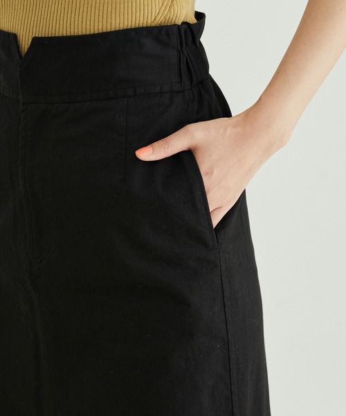 SALON adam et rope'（サロン アダム エ ロペ）の「【洗える】ストレッチフロントスリットタイトスカート（スカート・レディース・ブラック/キャメル/カーキ・M/S）」の10枚目の写真