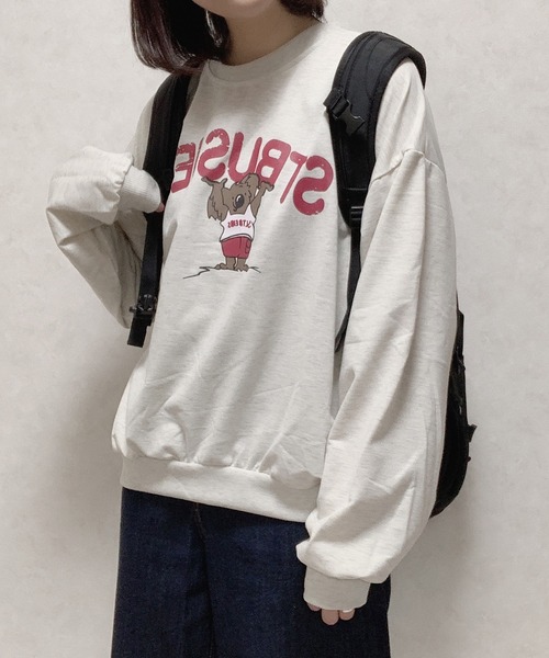 Cham.（チャム）の「オーストラリアプリントスウェット（スウェット・レディース・ネイビー/グレー・F）」の6枚目の写真