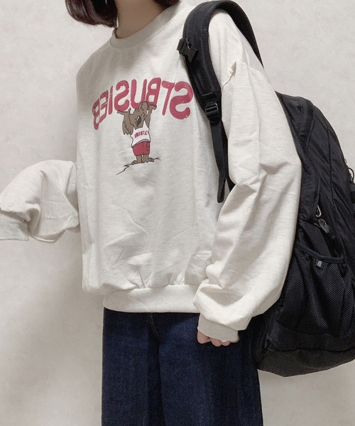 Cham.（チャム）の「オーストラリアプリントスウェット（スウェット・レディース・ネイビー/グレー・F）」の7枚目の写真
