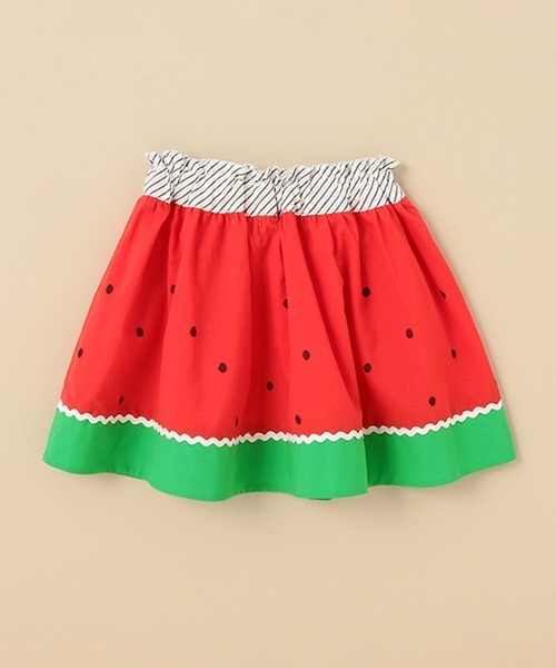 baby cheer（ベイビーチアー）の「スイカスカート（スカート・キッズ・レッド・80-90cm/110cm/100cm/120cm）」の6枚目の写真
