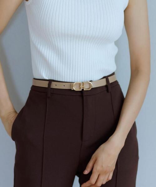 INGNI（イング）の「TOP式バックル／リバーシブルベルト（ベルト・レディース・ブラック/ベージュ/アイボリー・ONE SIZE）」の3枚目の写真
