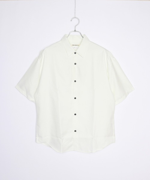 WESTSEA(ウエストシー)の「日本製 Reflax とろみシャツ ルーズシルエット半袖シャツ(シャツ/ブラウス・メンズ・ブラック/パープル/グリーン/ホワイト/ブルー/グレー/イエロー・M/L)」の1枚目の写真