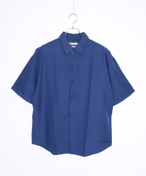 WESTSEA(ウエストシー)の「日本製 Reflax とろみシャツ ルーズシルエット半袖シャツ(シャツ/ブラウス・メンズ・ブラック/パープル/グリーン/ホワイト/ブルー/グレー/イエロー・M/L)」の5枚目の写真