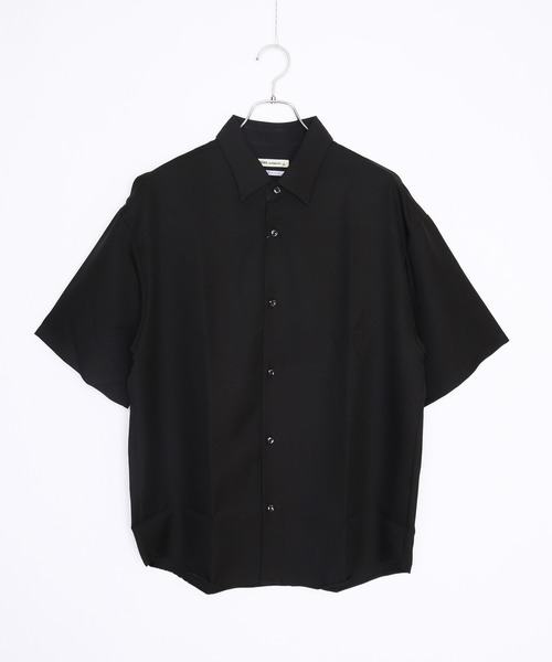 WESTSEA(ウエストシー)の「日本製 Reflax とろみシャツ ルーズシルエット半袖シャツ(シャツ/ブラウス・メンズ・ブラック/パープル/グリーン/ホワイト/ブルー/グレー/イエロー・M/L)」の2枚目の写真