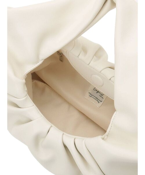 Ungrid（アングリッド）の「ギャザーハンドバッグ（ハンドバッグ・レディース・ブラック/オフホワイト・FREE）」の7枚目の写真