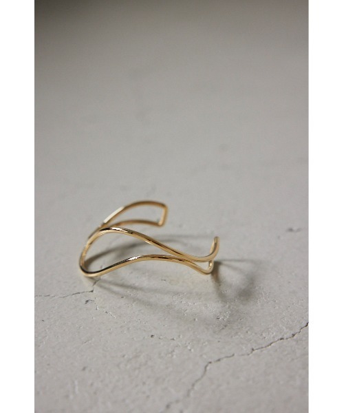 STYLEMIXER（スタイルミキサー）の「ダブルラインメルトバングル（バングル/リストバンド・レディース・ゴールド/シルバー・FREE）」の8枚目の写真