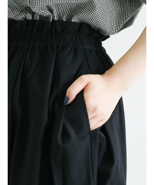 Samansa Mos2（サマンサ モスモス）の「ハカマパンツ（その他パンツ・レディース・ブラック/ベージュ/グリーン/モカ/キナリ・ﾌﾘ-）」の16枚目の写真