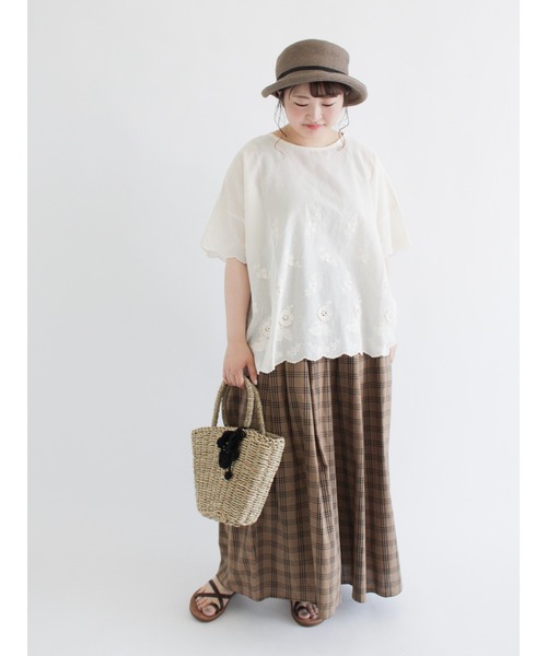 Samansa Mos2（サマンサ モスモス）の「ハカマパンツ（その他パンツ・レディース・ブラック/ベージュ/グリーン/モカ/キナリ・ﾌﾘ-）」の22枚目の写真