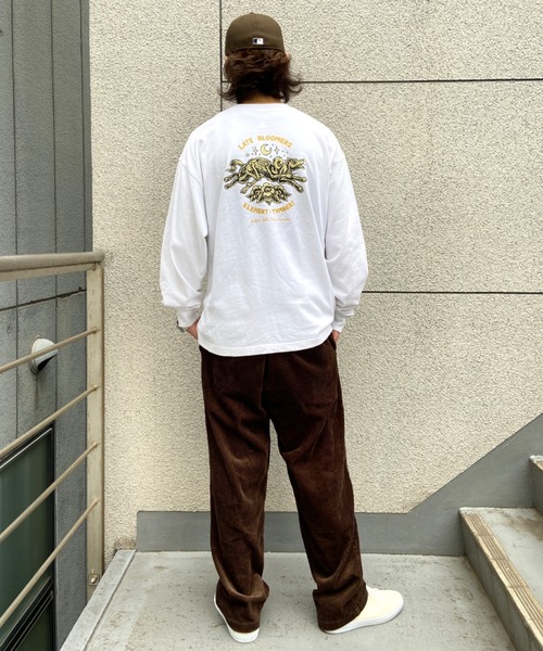 ELEMENT(エレメント)の「ELEMENT/エレメント×TINBER! コラボモデル ビッグシルエット バックプリントロンT BC022-056(Tシャツ/カットソー・メンズ・グリーン/ブラック/ホワイト・XL/M/L)」の20枚目の写真