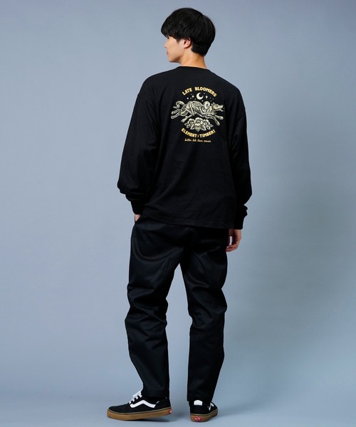 ELEMENT(エレメント)の「ELEMENT/エレメント×TINBER! コラボモデル ビッグシルエット バックプリントロンT BC022-056(Tシャツ/カットソー・メンズ・グリーン/ブラック/ホワイト・XL/M/L)」の9枚目の写真