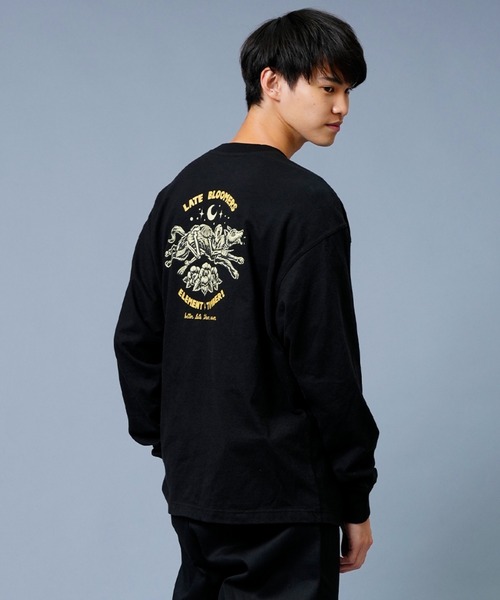 ELEMENT(エレメント)の「ELEMENT/エレメント×TINBER! コラボモデル ビッグシルエット バックプリントロンT BC022-056(Tシャツ/カットソー・メンズ・グリーン/ブラック/ホワイト・XL/M/L)」の11枚目の写真