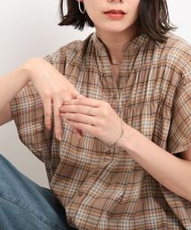 SHOO・LA・RUE | シャーリングチェック柄シャツブラウス(シャツ/ブラウス)