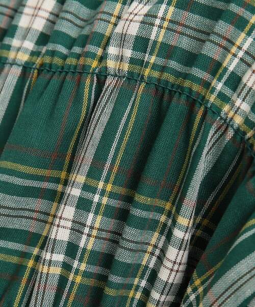 SHOO・LA・RUE（シューラルー）の「◆シャーリングチェック柄シャツブラウス（シャツ/ブラウス・レディース・ホワイト系その他2/グリーン系その他3/ベージュ系その他2・02/03）」の17枚目の写真