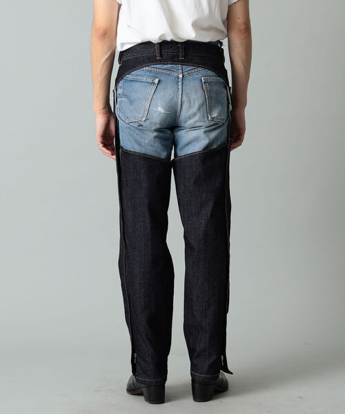 International Gallery BEAMS（インターナショナルギャラリービームス）の「IG / デニム チャップス（デニムパンツ・メンズ・インディゴブルー・M/L/S）」の15枚目の写真