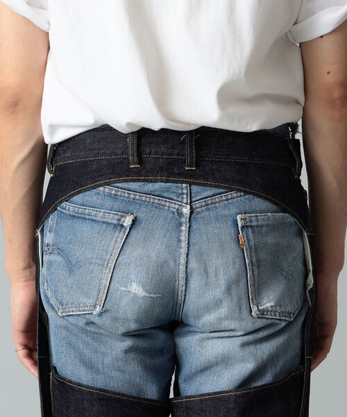 International Gallery BEAMS（インターナショナルギャラリービームス）の「IG / デニム チャップス（デニムパンツ・メンズ・インディゴブルー・M/L/S）」の4枚目の写真