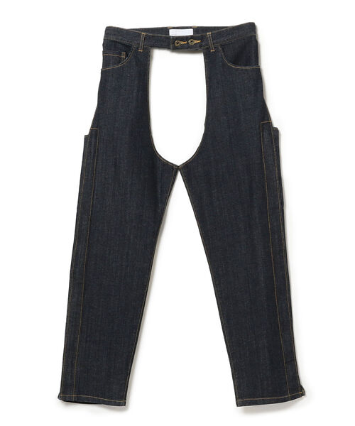 International Gallery BEAMS（インターナショナルギャラリービームス）の「IG / デニム チャップス（デニムパンツ・メンズ・インディゴブルー・M/L/S）」の19枚目の写真