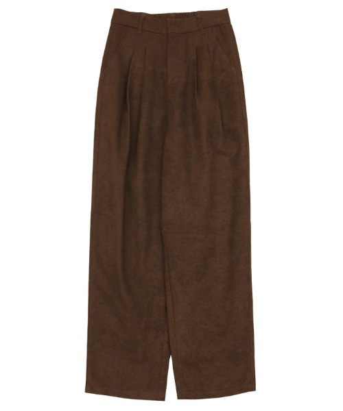 select MOCA(セレクトモカ)の「ピーチスキンタックパンツ(スラックス・レディース・ブラウン/アイボリー/ブラック・SMALL/MEDIUM)」の12枚目の写真