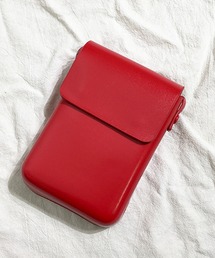 【7色展開】レザーフラップスマホショルダーバッグ