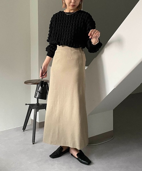 CAPRICIEUX LE'MAGE（カプリシューレマージュ）の「ぽこぽこプルオーバー（シャツ/ブラウス・レディース・ホワイト/ブラック/イエロー・FREE）」の20枚目の写真