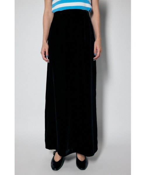 MOUSSY（マウジー）の「VELVET I LINE スカート（スカート・レディース・パープル/ブラック・0/2/1）」の3枚目の写真