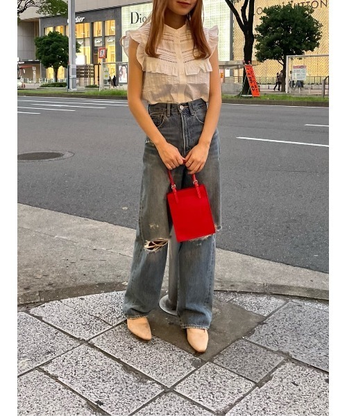 MOUSSY（マウジー）の「LOW HEEL MULE パンプス（パンプス・レディース・ベージュ系その他/ベージュ/ブラック・SMALL/LARGE/MEDIUM）」の6枚目の写真