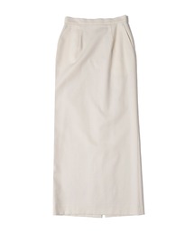 UNDECORATED アンデコレイテッド / 100/2 Cotton Double Cloth Slit Skirt スーピマコットン ダブルクロス スリットスカート（セットアップ） / UDS23411