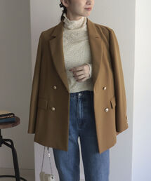 ダブルブレスト テーラードジャケット