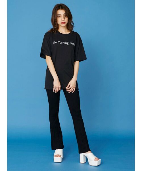 EVRIS（エヴリス）の「シンプルロゴTシャツ（Tシャツ/カットソー・レディース・ホワイト/グリーン/ブラック・FREE）」の4枚目の写真