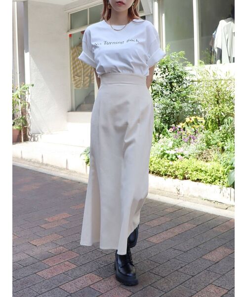 EVRIS（エヴリス）の「シンプルロゴTシャツ（Tシャツ/カットソー・レディース・ホワイト/グリーン/ブラック・FREE）」の17枚目の写真