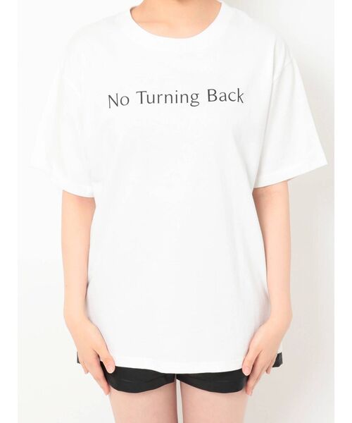 EVRIS（エヴリス）の「シンプルロゴTシャツ（Tシャツ/カットソー・レディース・ホワイト/グリーン/ブラック・FREE）」の8枚目の写真