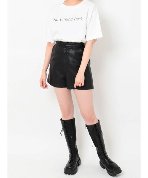 EVRIS（エヴリス）の「シンプルロゴTシャツ（Tシャツ/カットソー・レディース・ホワイト/グリーン/ブラック・FREE）」の6枚目の写真