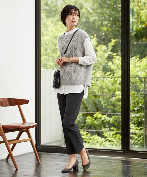 J.PRESS Ladies（J.プレス レディス）の「【洗える】アラン ニット 
