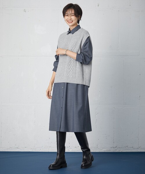 J.PRESS Ladies（J.プレス レディス）の「【洗える】アラン ニット 