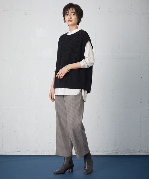J.PRESS Ladies（J.プレス レディス）の「【洗える】アラン ニット 