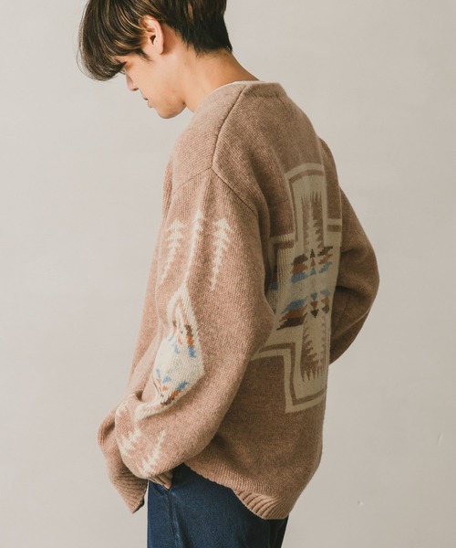 PENDLETON（ペンドルトン）の「『別注』PENDLETON×DOORS　Harding V-Neck Cardigan（カーディガン/ボレロ・メンズ・チャコールグレー/ネイビー/ベージュ・LARGE/MEDIUM）」の7枚目の写真