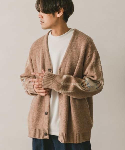 PENDLETON（ペンドルトン）の「『別注』PENDLETON×DOORS　Harding V-Neck Cardigan（カーディガン/ボレロ・メンズ・チャコールグレー/ネイビー/ベージュ・LARGE/MEDIUM）」の9枚目の写真