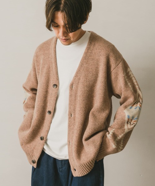 PENDLETON（ペンドルトン）の「『別注』PENDLETON×DOORS　Harding V-Neck Cardigan（カーディガン/ボレロ・メンズ・チャコールグレー/ネイビー/ベージュ・LARGE/MEDIUM）」の11枚目の写真