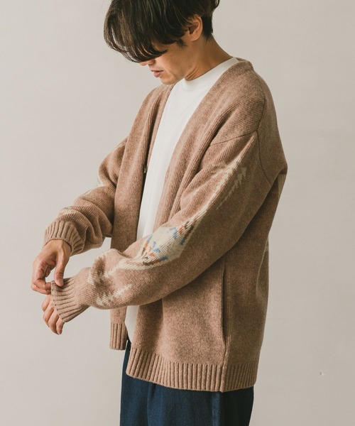 PENDLETON（ペンドルトン）の「『別注』PENDLETON×DOORS　Harding V-Neck Cardigan（カーディガン/ボレロ・メンズ・チャコールグレー/ネイビー/ベージュ・LARGE/MEDIUM）」の15枚目の写真