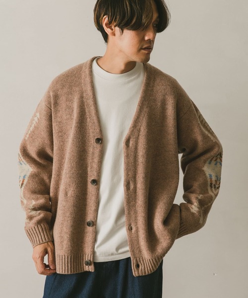 PENDLETON（ペンドルトン）の「『別注』PENDLETON×DOORS　Harding V-Neck Cardigan（カーディガン/ボレロ・メンズ・チャコールグレー/ネイビー/ベージュ・LARGE/MEDIUM）」の17枚目の写真