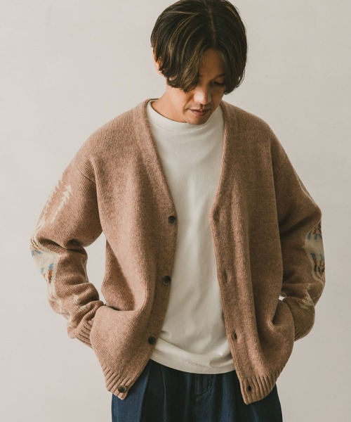 PENDLETON（ペンドルトン）の「『別注』PENDLETON×DOORS　Harding V-Neck Cardigan（カーディガン/ボレロ・メンズ・チャコールグレー/ネイビー/ベージュ・LARGE/MEDIUM）」の18枚目の写真