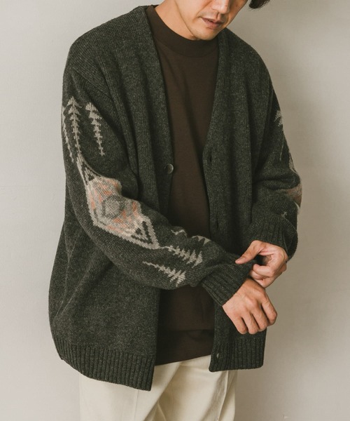 PENDLETON（ペンドルトン）の「『別注』PENDLETON×DOORS　Harding V-Neck Cardigan（カーディガン/ボレロ・メンズ・チャコールグレー/ネイビー/ベージュ・LARGE/MEDIUM）」の22枚目の写真