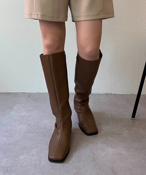 CAPRICIEUX LE'MAGE（カプリシューレマージュ）の「センターシームロングブーツ（ブーツ・レディース・ブラック/ブラウン・38/37）」の11枚目の写真
