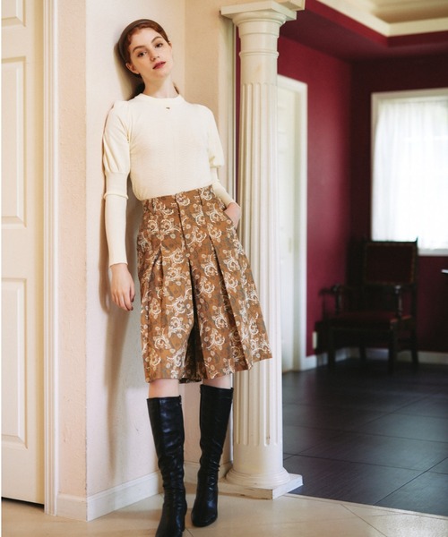 idem（イデム）の「【ZOZOTOWN限定】gobelins half pants/ゴブランハーフパンツ【Sサイズ展開あり】（その他パンツ・レディース・ベージュ/キャメル・SMALL/FREE）」の9枚目の写真