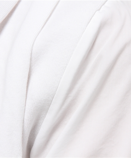 Another Edition(アナザーエディション)の「コンビタックプルオーバーⅡ/ AEBC COMBI TUCK PO Ⅱ◆(Tシャツ/カットソー・レディース・ホワイト/グレー・フリー)」の10枚目の写真