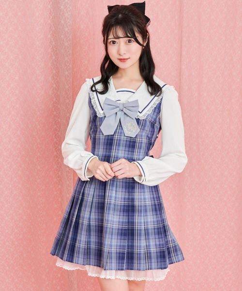 Secret Honey（シークレットハニー）の「セーラーカラードッキングワンピース（ワンピース・レディース・ネイビー/ブラック/ワインレッド・MEDIUM）」の2枚目の写真