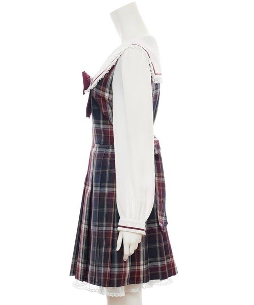 Secret Honey（シークレットハニー）の「セーラーカラードッキングワンピース（ワンピース・レディース・ネイビー/ブラック/ワインレッド・MEDIUM）」の9枚目の写真