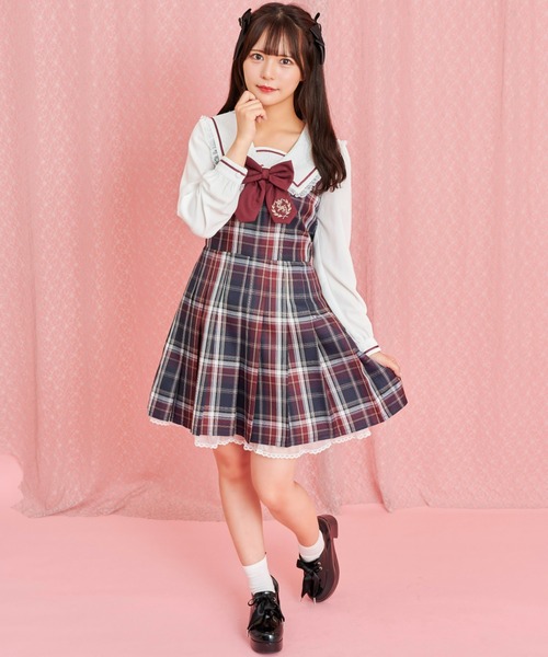 Secret Honey（シークレットハニー）の「セーラーカラードッキングワンピース（ワンピース・レディース・ネイビー/ブラック/ワインレッド・MEDIUM）」の6枚目の写真