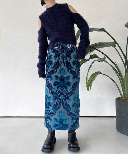 musubore ジャガードハトメスカート musubore（ムスボレ）の「ジャガードハトメスカート（スカート）」 - WEAR