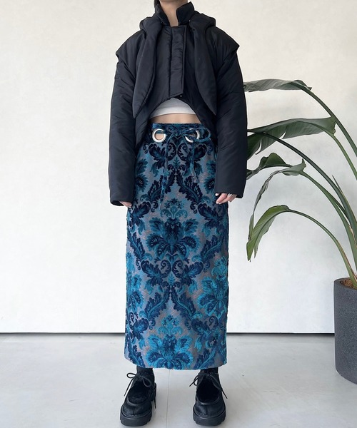 musubore ジャガードハトメスカート musubore（ムスボレ）の「ジャガードハトメスカート（スカート）」 - WEAR